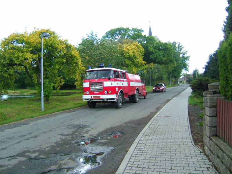 Brandweer wedstrijd in Petrovice bij Èaslav